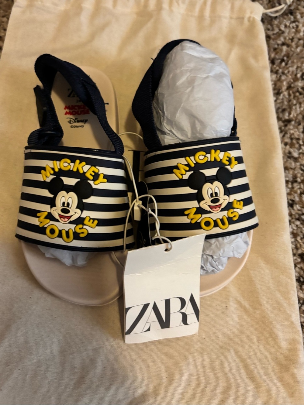 Zara Mickey Mouse Sandals